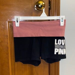 Pink XS yoga shorts